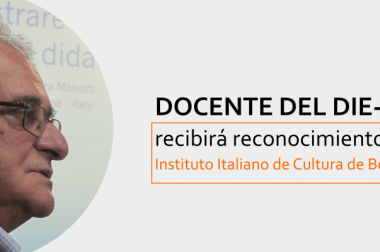 Profesor del DIE-UD recibirá reconocimiento del Instituto Italiano de Cultura de Bogotá